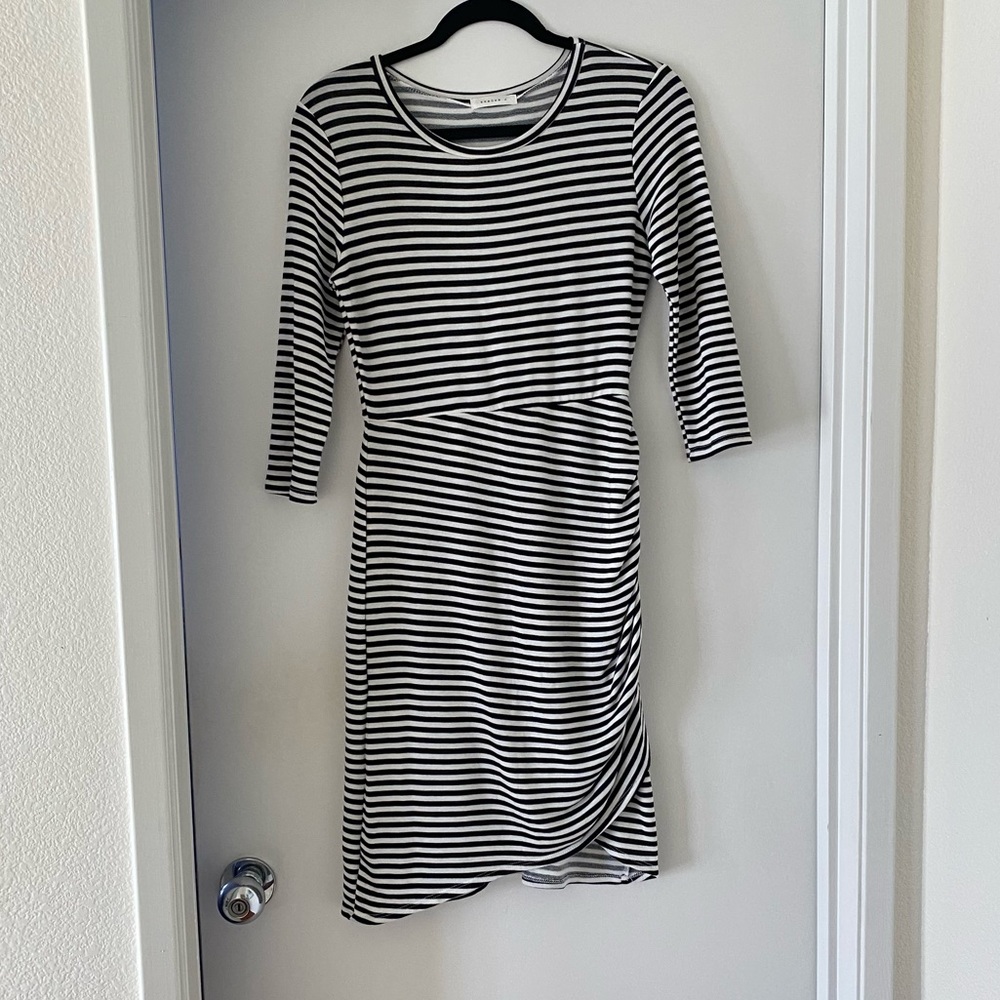Black and White Stripe Dress S